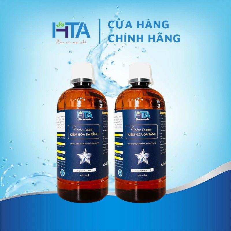 2 Chai Thảo dược kiềm hoá đa tầng HTA